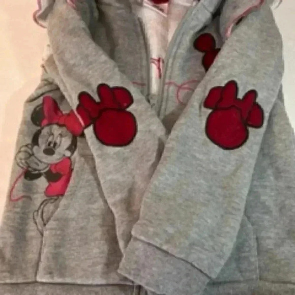 Disney Minnie Mouse Zip Front Girls Hoodie‎ Size 6 - Picture 6 of 9